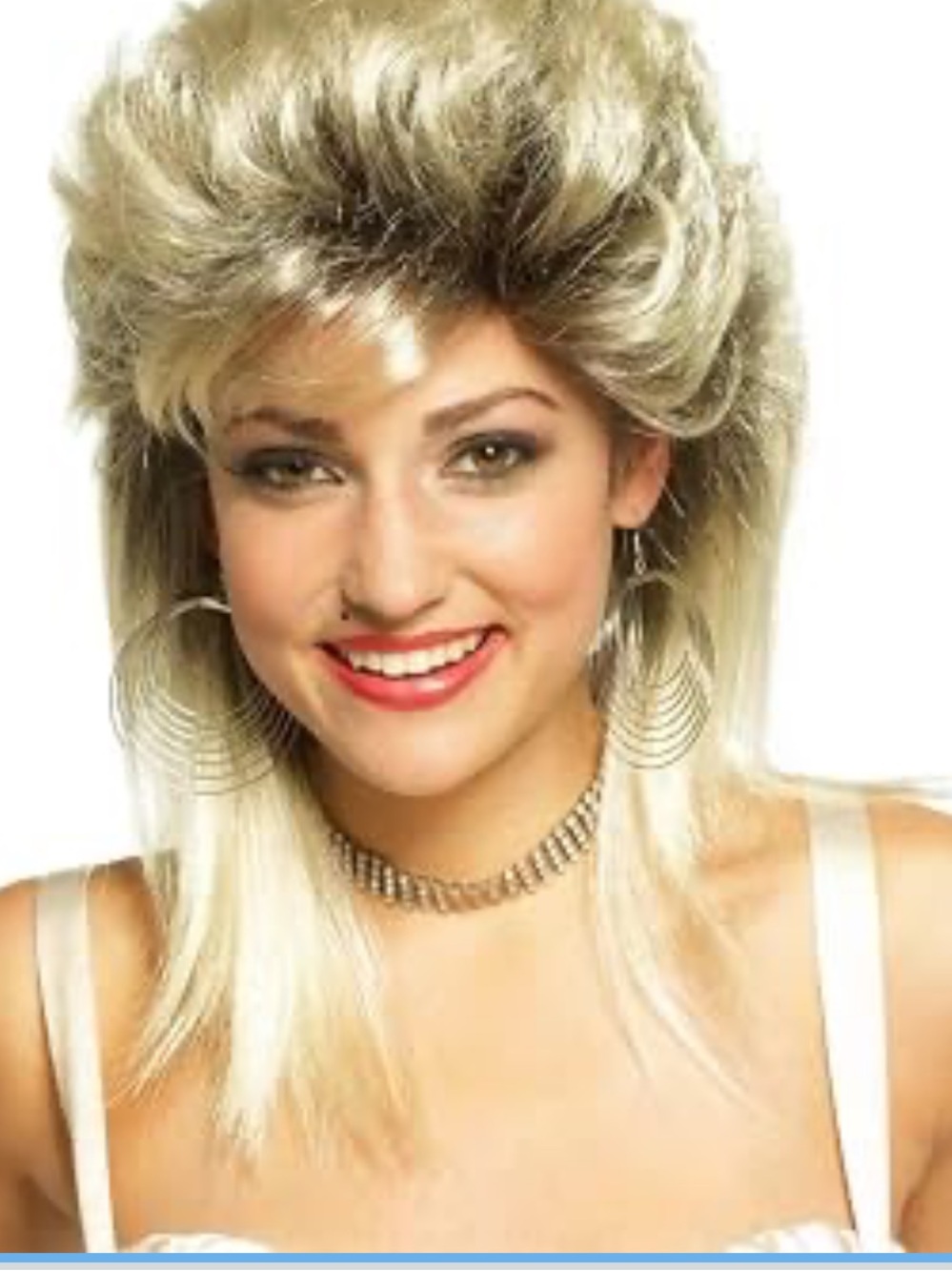 Blonde Layered Shag Wig with Voluminous Fringe